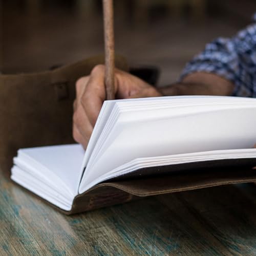 image for KomalC Leather Journal Notebook, Genuine Leather Journal for Men & Wom