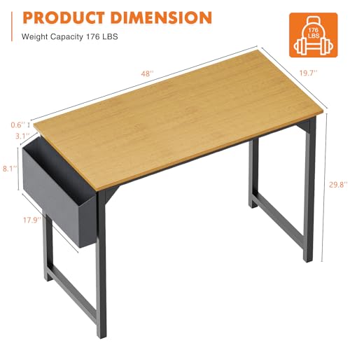 image for Sweetcrispy Computer Desk Office 48 Inch Writing Work Kids Study Simpl