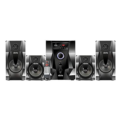 Elista Diamond 4.1 AUBF 4.1 Channel Multimedia Speaker with Bluetooth, USB and FM, Black