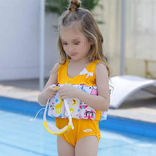BESPORTBLE, 1 peça, flutuabilidade, estampa de desenho amarelo, roupa de natação para treinamento de