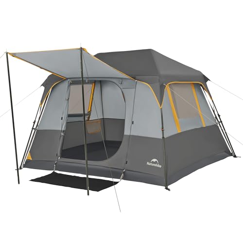Naturehike Instant Camping Tent - Cape 4/6/8 Persons, Park Tent, Easy Set up, Waterproof UV Protection Instant Tent for Outdoor Adventures image 5
