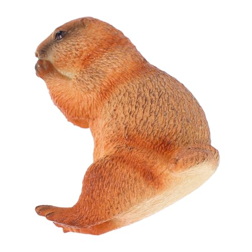 ibasenice Figurine de Marmotte Animal Décoration Extérieure pour Jardin Objet de Décoration Artificiel