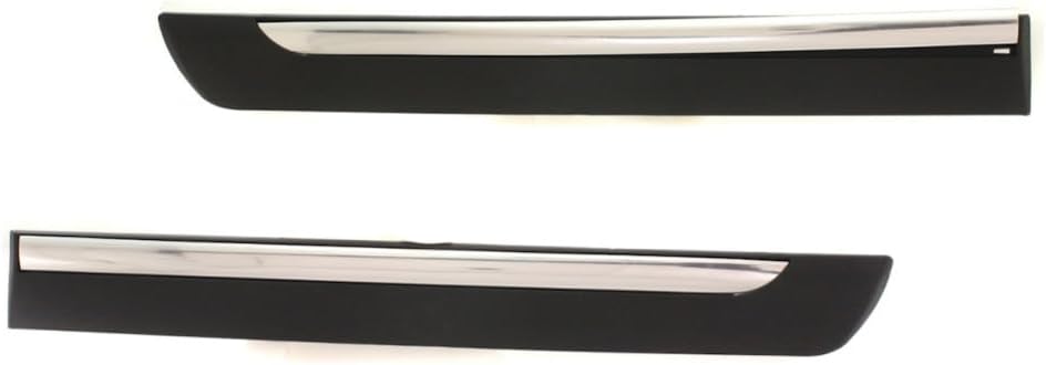 KarParts360 for Mercury Grand Marquis 2006 2007 2008 Door Molding and Beltlines Rear, Driver and Passenger Side | Pair | Black | for FO1504102, FO1505102 | 6W3Z5425557APTM, 6W3Z5425556APTM