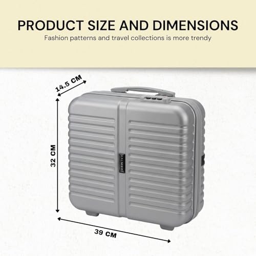 Image of VALMORE Valmore AeroVault 13 Hardshell Laptop Bag for 13-Inch MacBook, Polycarbonate Hard Case with Lock, Premium Cushioned Interior, Trolley Sleeve