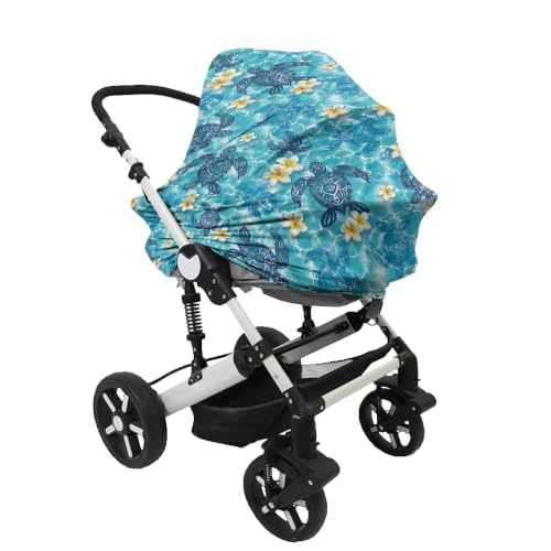 Image of Car Seat Cover Baby, Sea Turtle, car seat Cover for Baby carseat