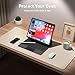 Aothia Non-Slip PU Leather Waterproof Laptop Desk Pad Protector, Blotter Mat, Writing and Mouse Pad for Office & Home, Beige, 23.6