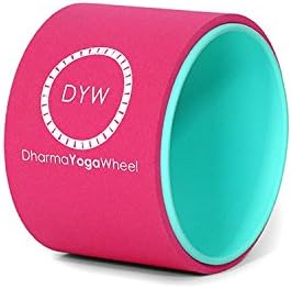 Dharma Yoga Wheel Travel Wheel w/ Free Online Instructional Pictures & Videos | Relieves Pain and Stress in your Back, Hips, Chest, and Shoulders | 100% Satisfaction Guarantee