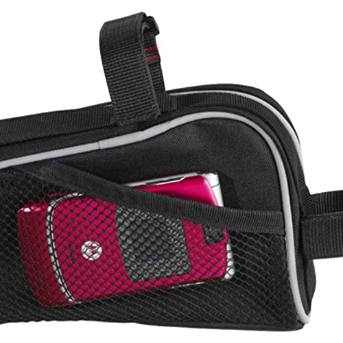 ABUS Fahrradtasche Basico ST 5200 - Rahmentasche mit Klettbandverschluss - 255 mm x 65 mm - 1,2 Liter Fassungsvermögen