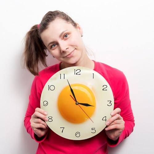 Reloj de Pared Huevos Fritos - Silencioso, Analógico miniatura 2