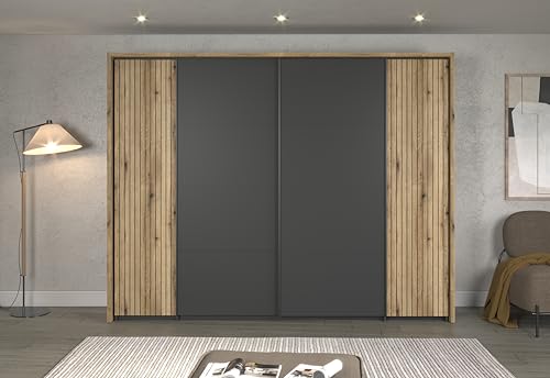 Étagères pour armoire Esteban trendteam anthracite avec 3 tablettes robustes - 6