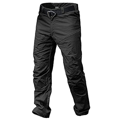 Pantalon cargo tactique homme noir L : bougez sans limites en trekking et rando