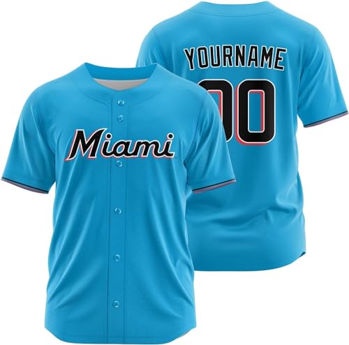 Camisetas personalizadas de béisbol para hombre, mujer y juventud con nombre y número impresos miniatura 2