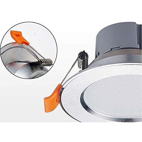 Foco LED empotrable IP44 redondo blanco para solucionar la luz escasa en el baño 4