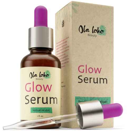 ðªðð¡ð¡ðð¥ ð®ð¬ð®ð¯* Glow Serum for Face, Skin Brightening Serum with Vitamin C, Hyaluronic Acid & Niacinamide, Face Serum for Glowing Skin, Glass Skin Serums for Skin Care & Helps Reduce Dark Spots
