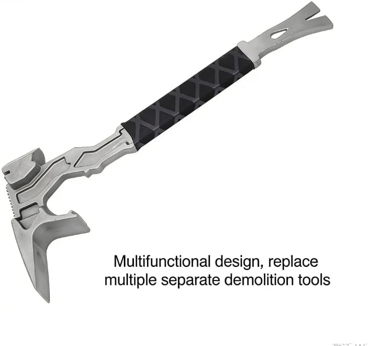 Pissente Multi-Function Demolition Tool, Manganese Steel Hammer, Nail Puller, Chisel and Pry Bar for Construction, Renovation and DIY