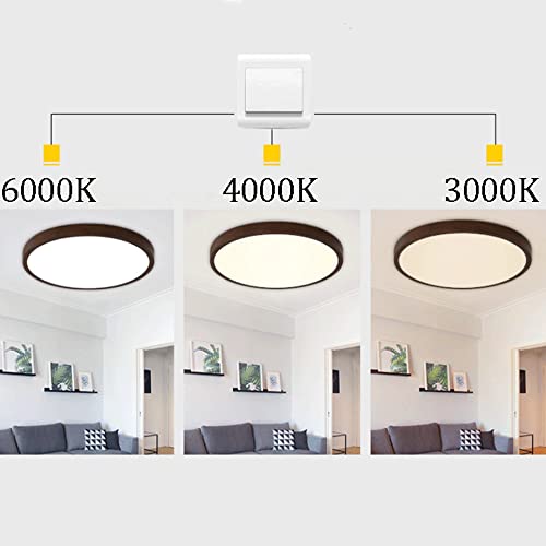 Lámpara de techo de madera de caucho con iluminación ajustable retro 7