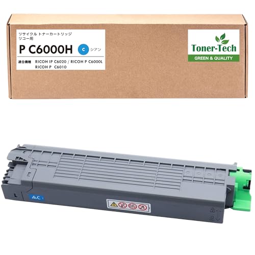 Amazon.co.jp: 【日本製】【トナーテック】リコー用 P C6000H C シアン