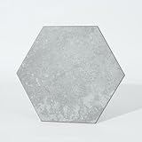 W&S 1-Sheet Light Gray Hexagon Peel and Stick...