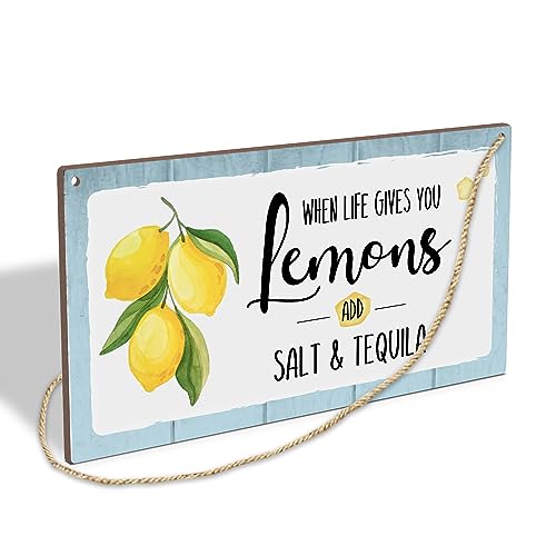 When Life Gives You Lemons Add Salt & Tequila Wooden