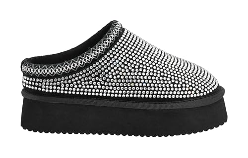 Corkys Footwear Do Not Disturb 1.75-Inch Platform Slippers with Cushioned Insoles, Luxurious Faux Fur Lining, and Rhinestone Embellishments – Cozy and Glamorous2