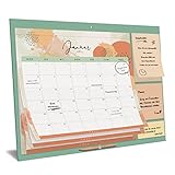 Smart Panda Wandkalender Familienkalender 2023 – Familienplaner 2023 mit 3 x Klebezettel – ein Kalender Planer für Zuhause oder die Küche – Überblick über die einzelnen Monate, 30x40cm