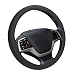 Elantrip Leather Steering Wheel Cover 14 1/2 inch to 15 inch Universal Anti Slip Odorless Cool for Car Truck SUV Jeep Black