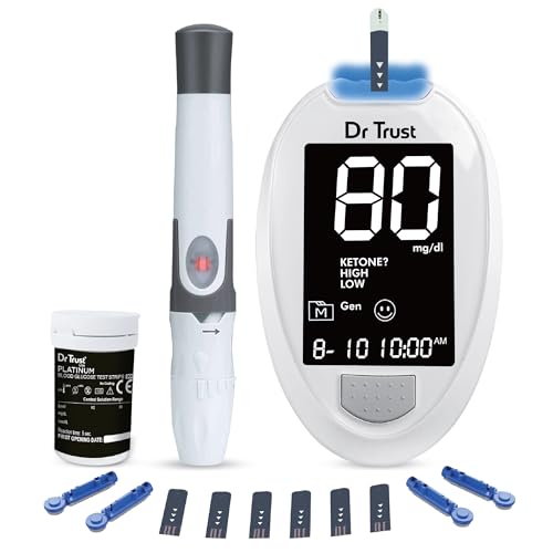 Dr Trust (USA) Fully Automatic Blood Sugar Testing Glucometer Mac...