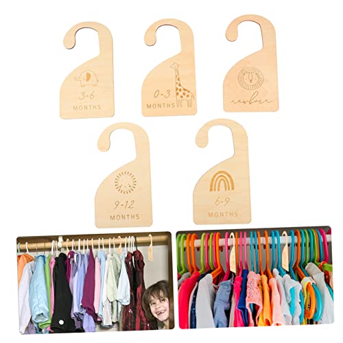 Toyvian 20 Unidades Divisória De Guarda-roupa Divisores De Tamanho De Roupas De Bebê Organizadores D