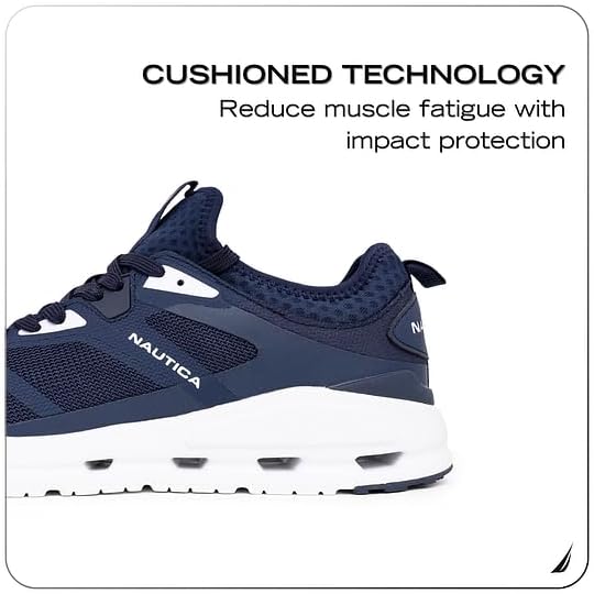 Nautica Mens Running Sneakers Sport Fashion Lace-Up Athletic Soft Shoes for Gym Tennis Men – Cushioned, Breathable, Lightweight & Comfortable - Image 5