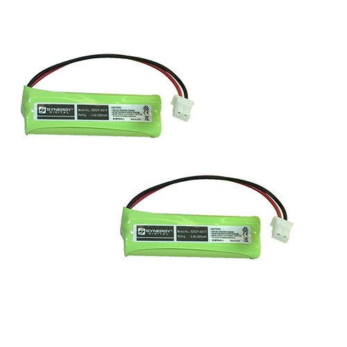 Synergy Digital Cordless Phone Batteries, works with Vtech DS6472-6 Cordless Phone, Combo-Pack Includes: 2 x BATT-183482 Batteries