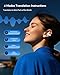 Boytond AI Translation Earbuds Real Time 144 Languages 60H Playtime Translator Ear Buds Audifonos Traductores Inglés Español Wireless Earphones Bluetooth Headphones for Travel Business Meeting