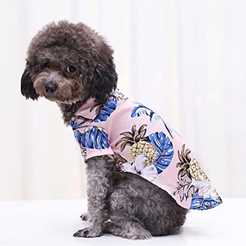 Huisdier poloshirt, hondenshirt huisdier Hawaiian shirt modieus ademend hond zomer T-shirt hondenkleding voor kleine tot middelgrote huisdieren - Image 6