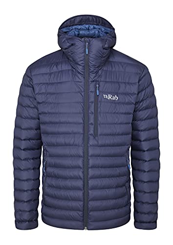 Rab Men's Microlight Alpine Down Jacket For Hiking, Climbing, And Skiing - Deep Ink (Denim) - Medium #TOP21