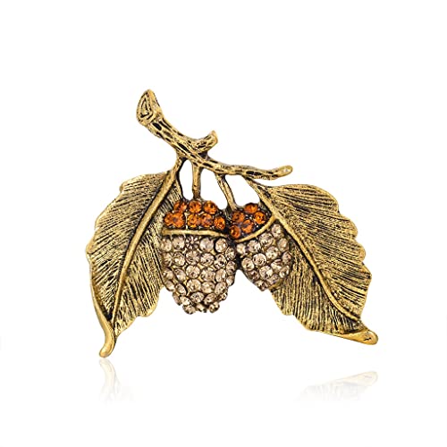 Brooch de plante vintage en alliage, le cadeau rétro idéal
