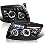 SPEC-D TUNING Projector LED Black Compatible with 2007-2012 Dodge Caliber Left + Right Pair Headlamps Assembly