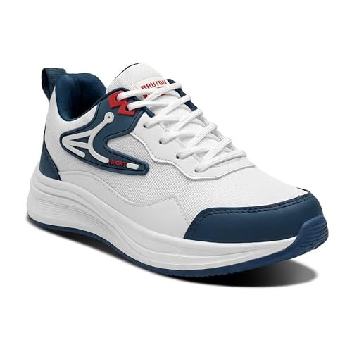 Image of BRUTON Dash-X Men's Running Shoes | Lightweight Sports Shoes for Men | Comfortable Walking Jogging Gym Shoes | Breathable Lace-Up Training Footwear