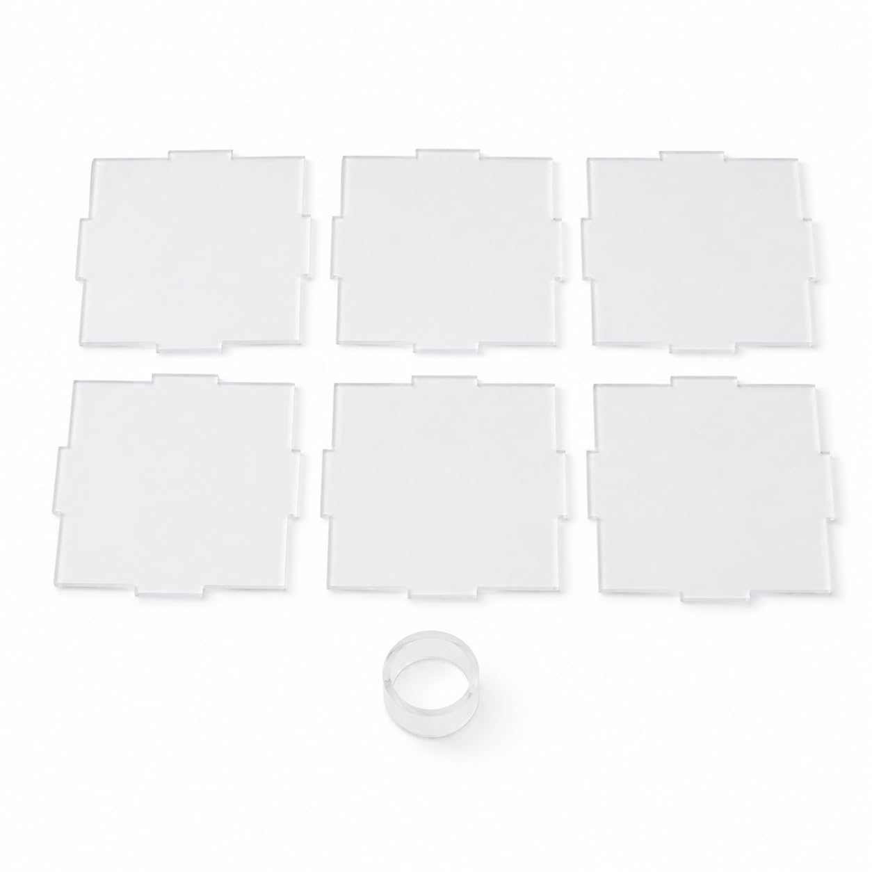 Contenitore Portaoggetti in Acrilico Scatola Teche Supporto Base Inserti Vetrina con Sintetica Funzione Organizza E Espone Palle Materiale Acrilico Adatto per Hobby , 21*21*21cm