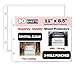 Landscape Sheet Protectors, for Standard Size Paper, 10 In a Set, Crystal Clear, Heavy Duty, Horizontal Format.