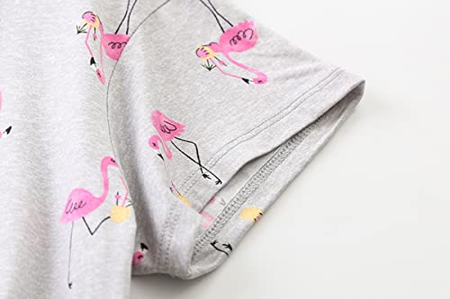 Image of Women Plus Size Pajama Sets Summer Cotton Sleepwear Tops with Capri Pants Pj Sets Fun Prints Pajama Sets