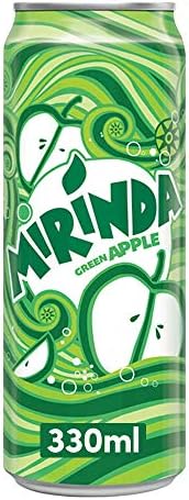 Mirinda Green Apple, Carbonated Soft Drink, Can, 330 ml