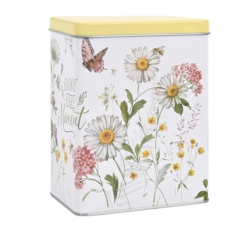 All Chic Vintage Decorative Metal Cookie Jars with Airtight Lid