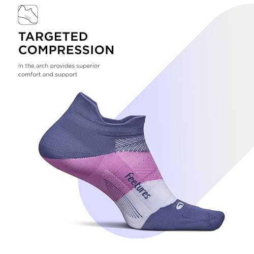 Image of Feetures Elite Light Cushion Mini Crew Sock - Sport Sock with Targeted Compression