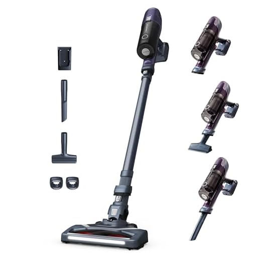 Rowenta Aspirateur balai sans fil, Multifonction, 2 vitesses, Autonomie 45 min, Batterie amovible X-PERT 6.60 Essential RH6838WO, Violet