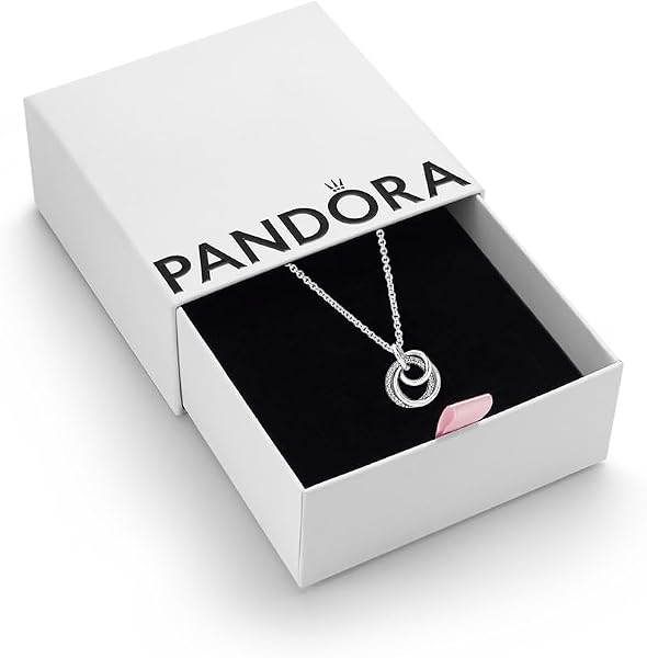 PANDORA Moments Sterling Silver Family Pendant Necklace