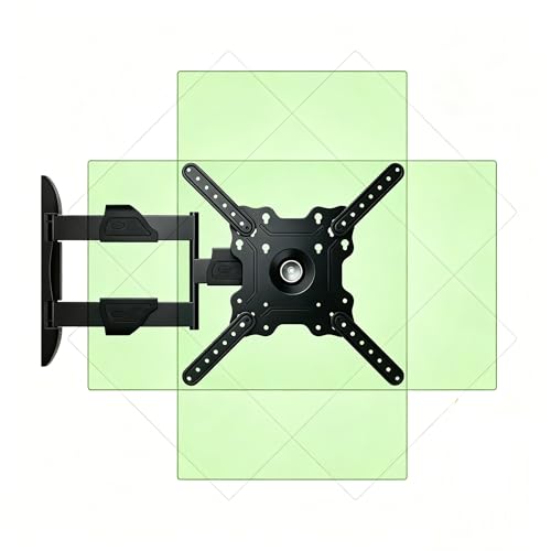 Vertical Swivel TV Wall Mount for Most 32-50 inch, Portrait to Landscape 360° Rotating TV Corner Bracket, Full Motion Tilt, Max VESA 400x400mm Up to 57.1lbs, HILLPORT by HILLPORT - Used condition - US$32.83