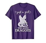 Just a Girl Who Loves Dragons Shirt Dragon T-Shirt for Girls