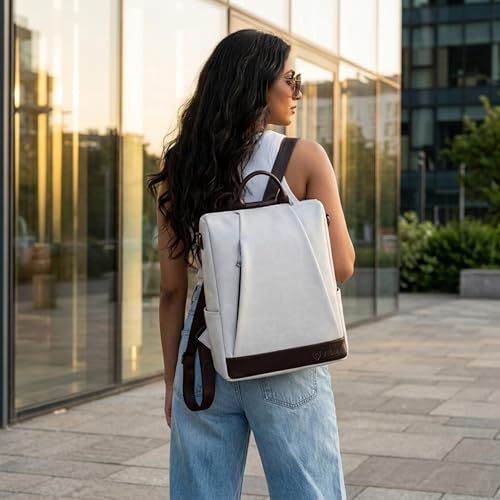 Image of VISMIINTREND Backpack Bags for Women | Rakhi Gift for Sister | Vegan Leather Laptop Bag for Women Office, Backpack for College, Daily Travel Bagpack - Rakshabandhan Gift For Sister