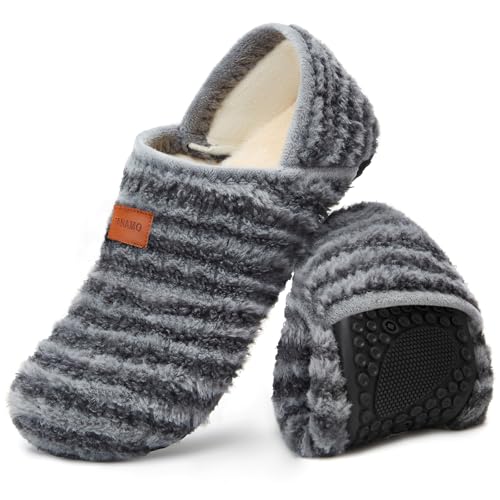 Image of Tanamo House Slippers for Women Men Indoor Barefoot Slippers Socks Slip on House Shoes Cozy Comfy Slippers for Home Bedroom Travel Yoga