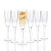 RCR 26968020006 Brillante Kristallglas Champagnerflöten/Gläser, 185 ml, Set mit 6 Stück, spülmaschinenfest, ideal für Brautpaar oder Neuzugewöster, perfekt für Champagner, Sekt, Hochzeitsflöten/Toast