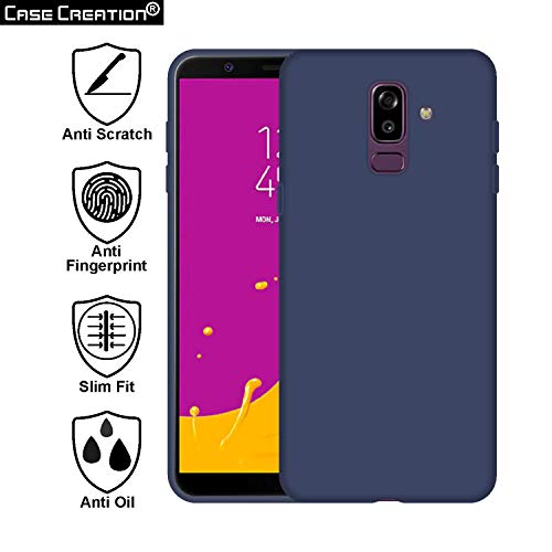 Image of Case Creation Luxurious OG Series for Samsung Galaxy On8 Case Cover,Anti-Dirty Slim Case Frosted Matte Cute Candy TPU Raised Bezel (Splash of Color) Back Cover for Samsung On8 -Navy Blue